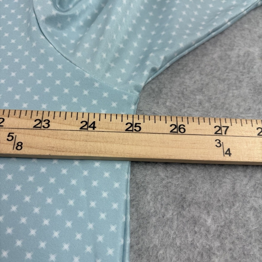 Collars & Co Polo Shirt Men XL Blue Geometric Dress Collar Featherweight Relaxed - Picture 6 of 7